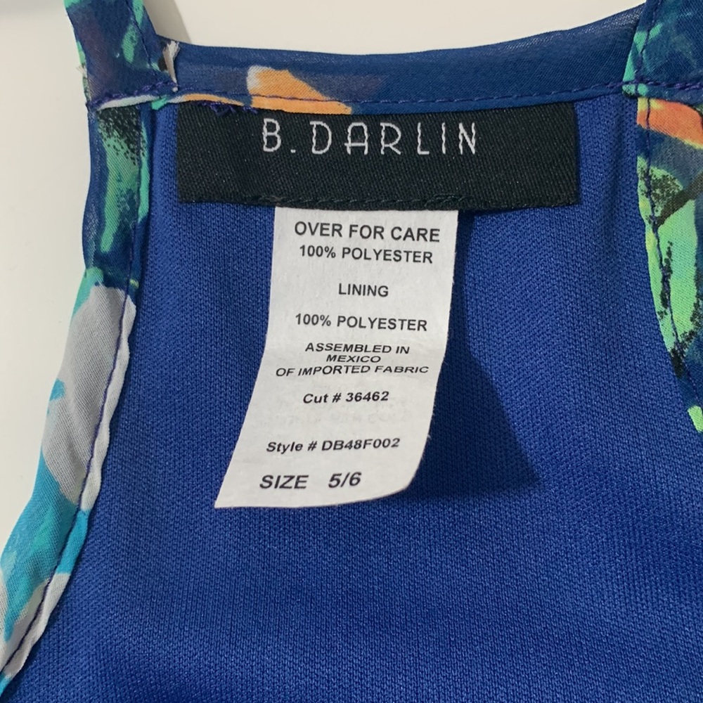 B Darlin floral dress - Size: 5/6 NWOT - Picture 12 of 13